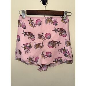 Urban Renewal Urban Outfitters Pink Sea Shell Pinup Shorts High Rise Small